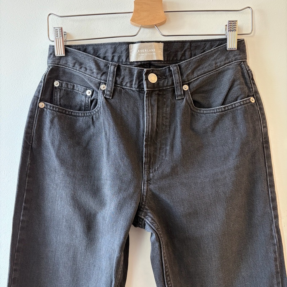 Free shipping! Everlane The Super-Soft Relaxed Jean - Black (Stormy) Size 25 - Picture 8 of 13
